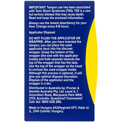 Tampax Pearl Compak Light Flow Tampons, 18 Mini Pack with Leakguard