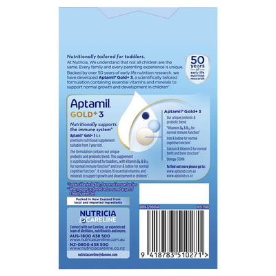 Aptamil Gold+ Stage 3 Sachets - 4 x 33.6g