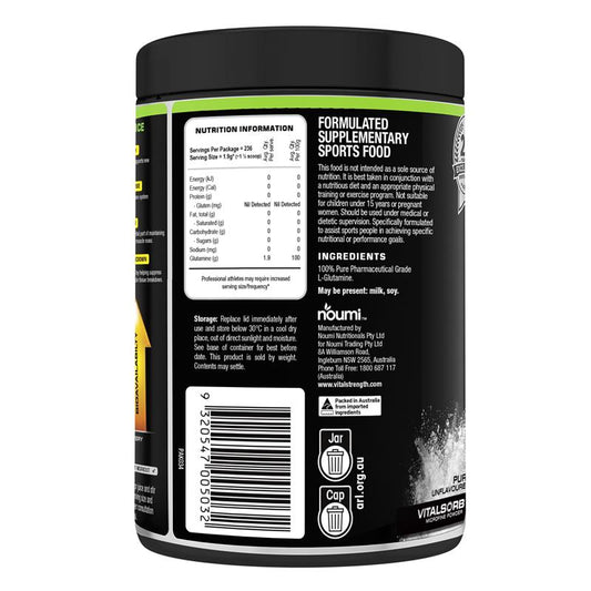 Vital Strength Glutamine Recovery Fuel (450g)-Auzzi Store