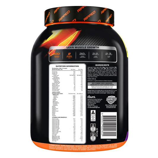 Vital Strength Hydroxy Ripped Thermogenic Protein Powder - Chocolate 2kg-Auzzi Store