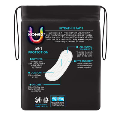 U By Kotex Ultrathin Regular Pads 14 Pack
