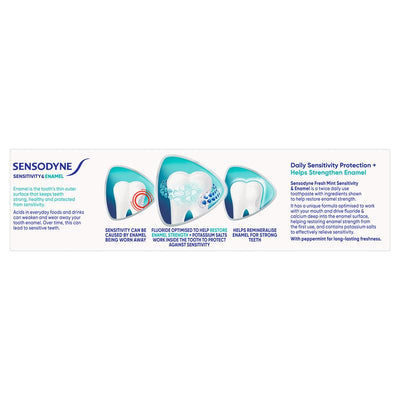 Sensodyne Toothpaste for Sensitivity & Enamel - Fresh Mint (100g)