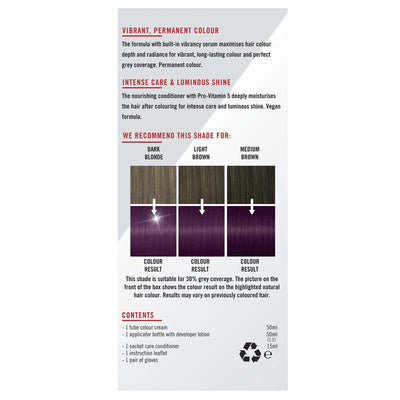 Schwarzkopf Live Colour Permanent Purple Punk Hair Dye - 1 Pack