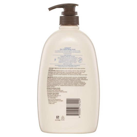 Aveeno Skin Relief Fragrance-Free Body Wash 1L for Dry, Sensitive Skin – view 2
