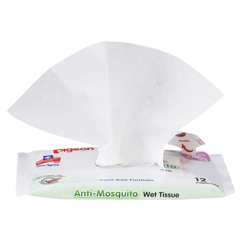 Pigeon Anti Mosquito Wipes 12 Pack - Gentle Insect Protection
