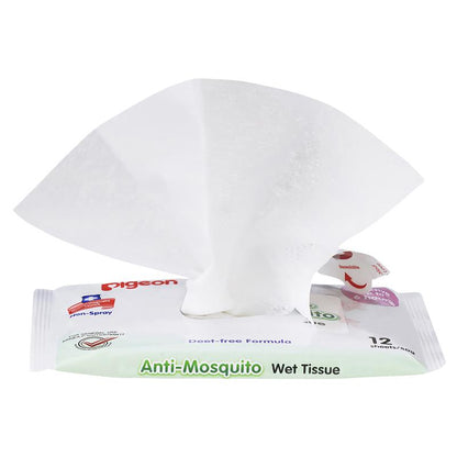 Pigeon Anti Mosquito Wipes 12 Pack - Gentle Insect Protection