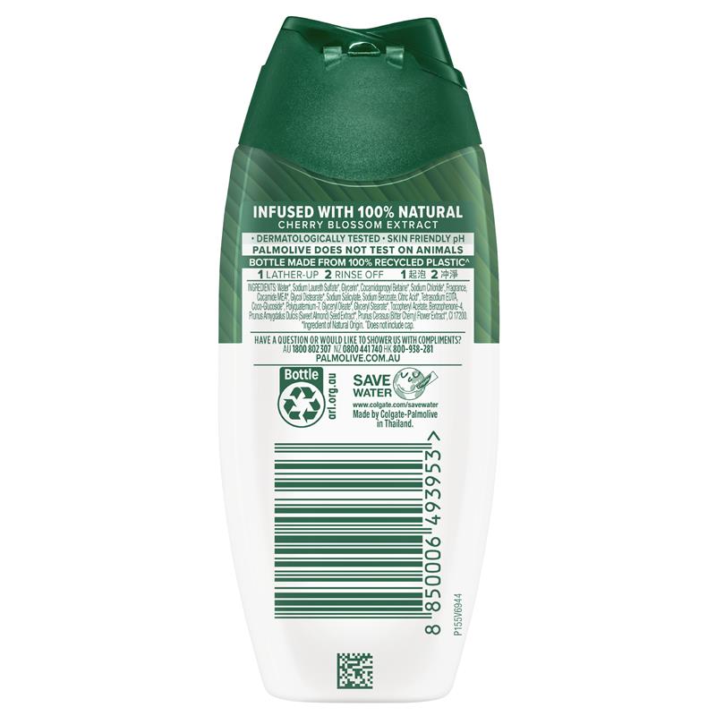 Palmolive Naturals Cherry Blossom Body Wash 90ml – Moisturizing Almond Milk, Paraben-Free