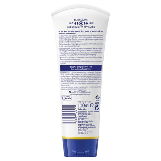 NIVEA Q10 3-in-1 Anti-Age Hand Cream with UV Filters - 100ml – view 2