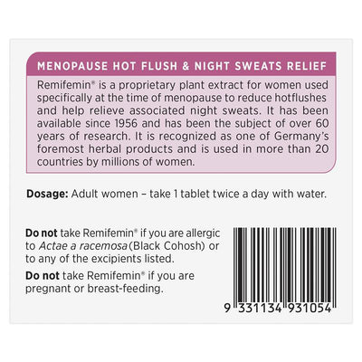 Remifemin Oestrogen-Free Menopause Relief Tablets - 200
