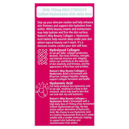Nature's Way Beauty Collagen + Hyaluronic Acid - 60 Capsules – view 2 - Auzzistore