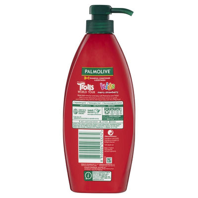 Palmolive Kids 3 In 1 Merry Strawberry 700ml - Fun Bath Time Essential