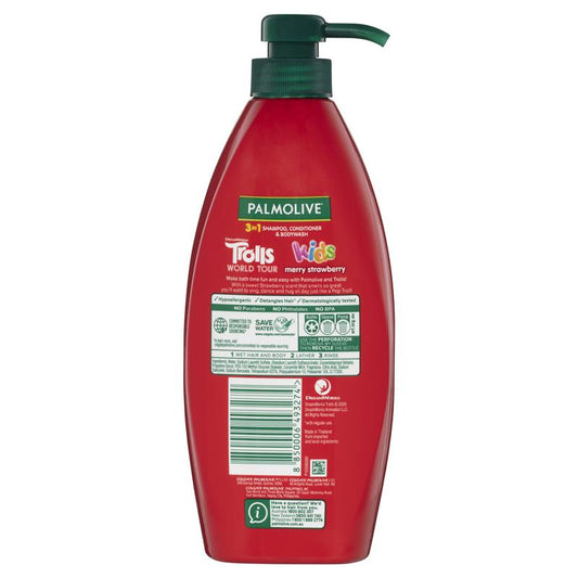 Palmolive Kids 3 In 1 Merry Strawberry 700ml - Fun Bath Time Essential – view 2