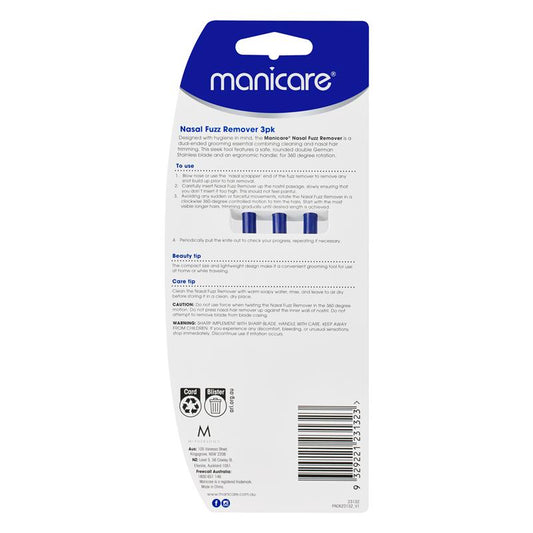 Manicare Nasal Fuzz Remover - 3 Pack