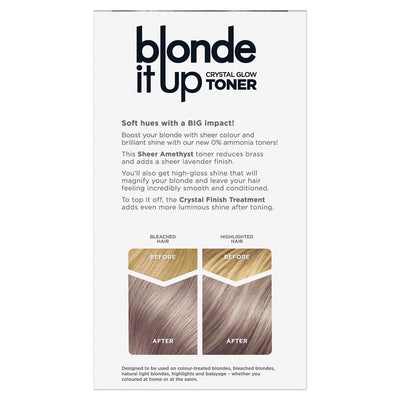 Clairol Blonde It Up Crystal Glow Semi-Permanent Toner - Sheer Amethyst 135g