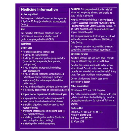 Nexium 24hr 20mg Mini Capsules - 14 Count - Auzzi Store