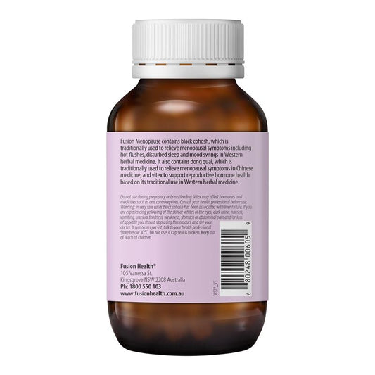 Fusion Menopause Relief - 120 Vegetarian Capsules for Symptom Management – view 2