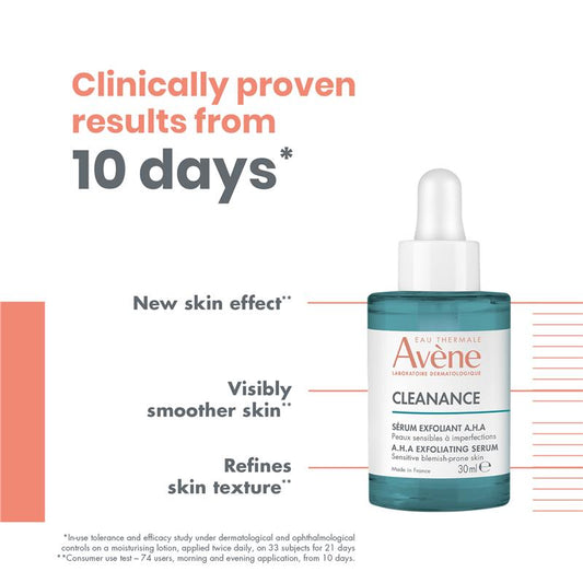 Avène Cleanance AHA Exfoliating Serum 30ml - Gentle Acne Treatment – view 2