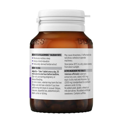 Blackmores Valerian Forte 60 Tablets - Natural Sleep Support