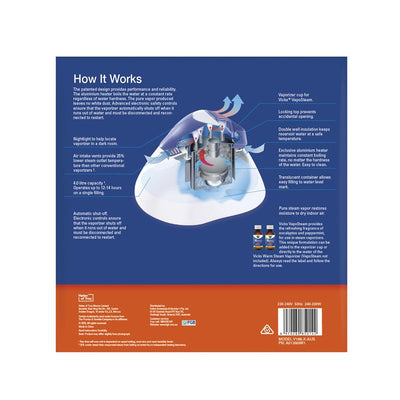 Vicks Warm Steam Vaporizer - Natural Steam Therapy