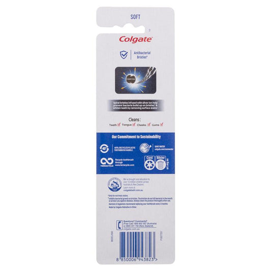 Colgate 360 Charcoal Anti-Bacterial Toothbrush 3 Pack - Whole Mouth Clean – view 2