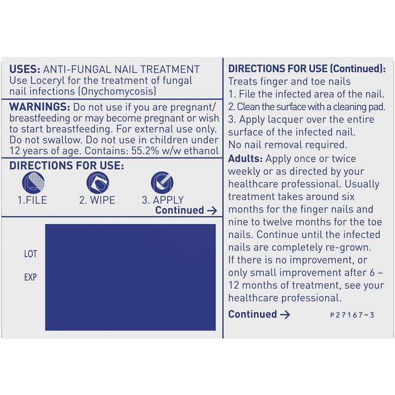 Loceryl Nail Lacquer Kit for Fungal Nail Infections - 5mL-Auzzi Store