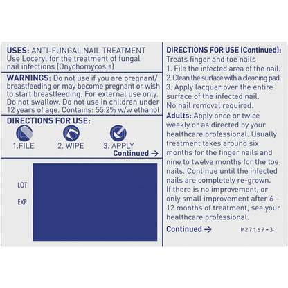 Loceryl Nail Lacquer Kit for Fungal Nail Infections - 5mL-Auzzi Store