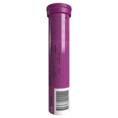 VÖOST Energy Raspberry Effervescent Vitamins with Guarana, 20 Tablets