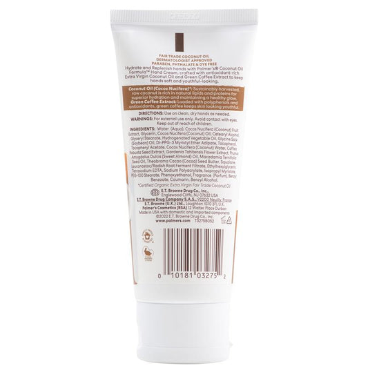 Palmer's Coconut Oil Hand Cream Tube 96g - Hydrate and Replenish – view 2