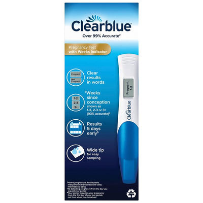 Clearblue Digital Pregnancy Test with Weeks Indicator 2 Pack