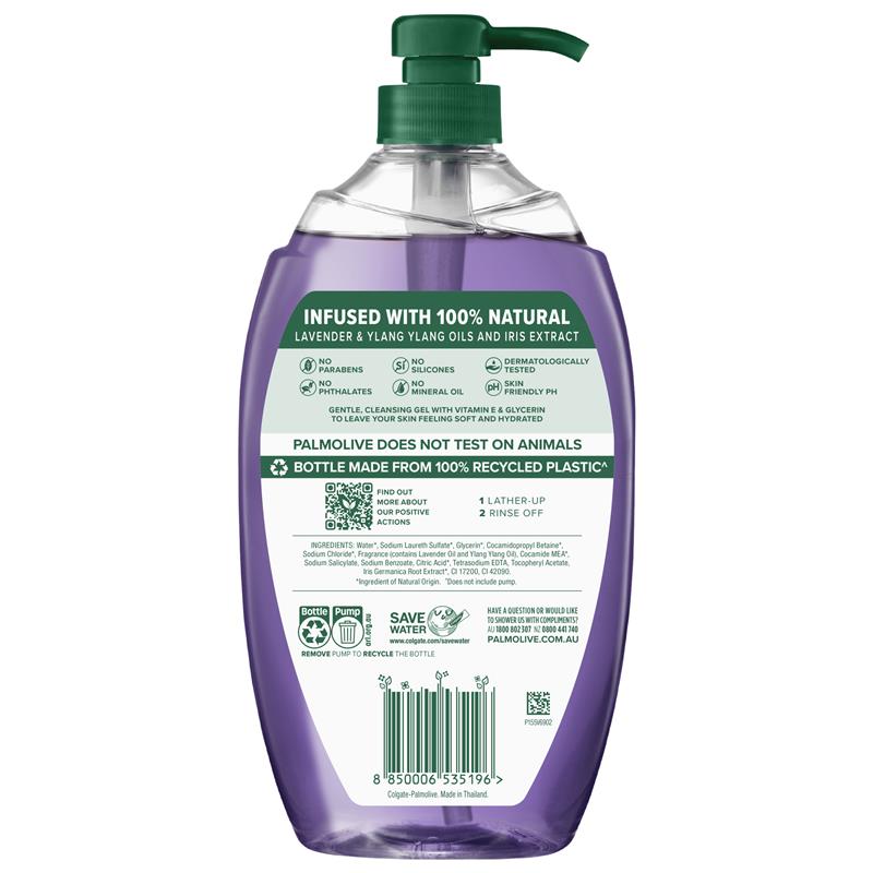 Palmolive Naturals Anti-Stress Body Wash 1L – Vegan, Paraben-Free