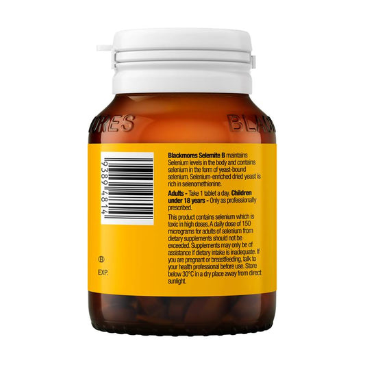 Blackmores Selemite B - 100 Tablets for Antioxidant Support-Auzzi Store