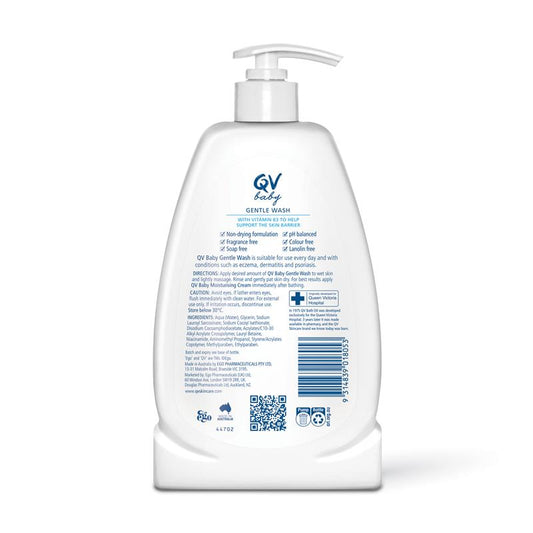QV Baby Gentle Wash 500G - Soap-Free Daily Cleanser for Sensitive Skin - Auzzi Store