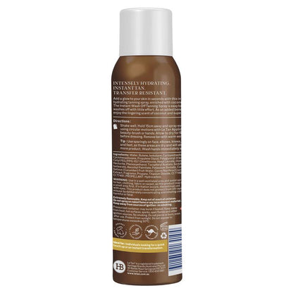 Le Tan Coconut Wash Off Tanning Spray Light-Medium 100g - Effortless Glow