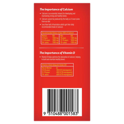 Caltrate Bone Health 600mg Calcium & 500IU Vitamin D – 60 Tablets