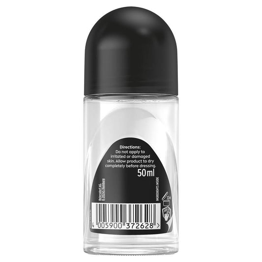 NIVEA Men Black & White Anti-Stain Roll-On Deodorant 72H, 50ml – view 2