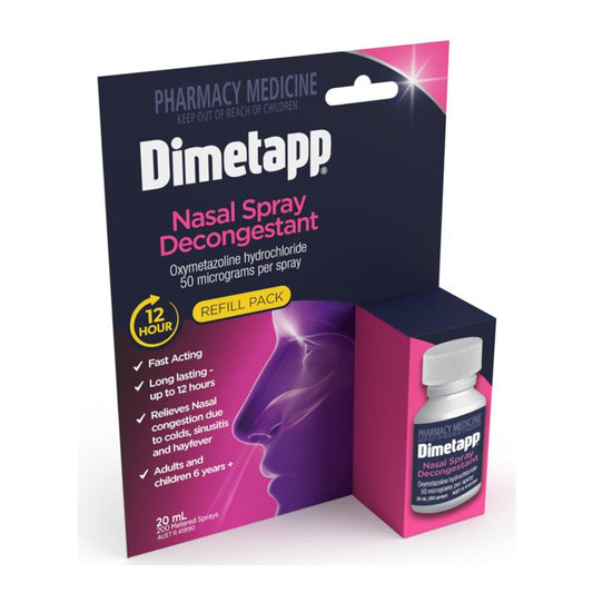 Dimetapp 12 Hour Nasal Spray Refill 20mL - Fast Relief for Nasal Congestion-Auzzi Store