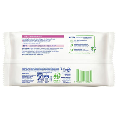 NIVEA 3in1 Gentle Cleansing Wipes 25 Pack - Soft & Nourishing
