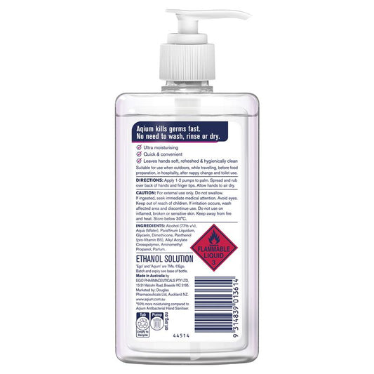 Aqium Antibacterial Hand Sanitiser Ultra - 375ml-Auzzi Store