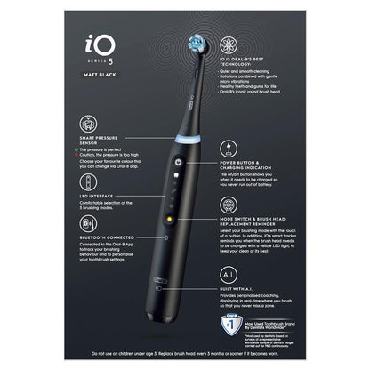 Oral-B iO 5 Series Electric Toothbrush - Black (1 Count)