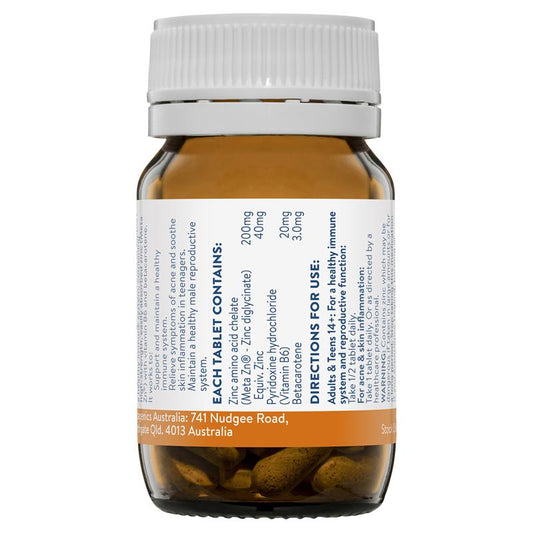 Ethical Nutrients Mega Zinc 40mg 60 Tablets-Auzzi Store