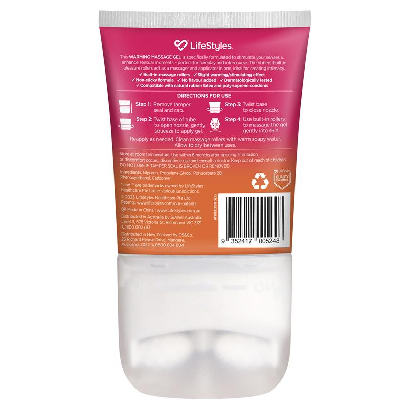 LifeStyles Bliss Warming Massage Roller Gel - 120ml