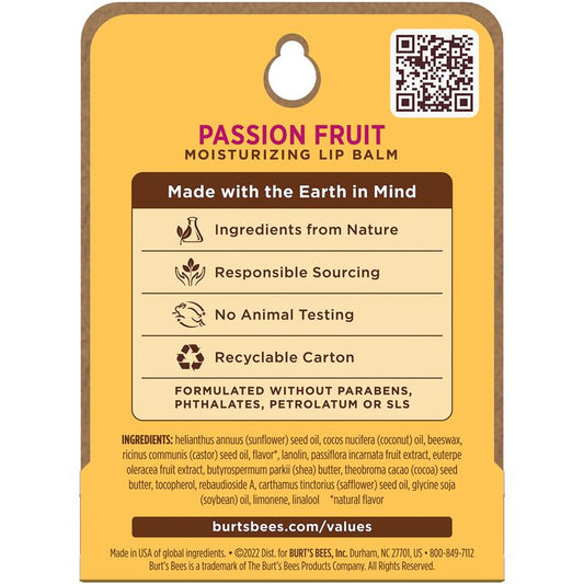 Burt's Bees Passionfruit Lip Balm 4.25g