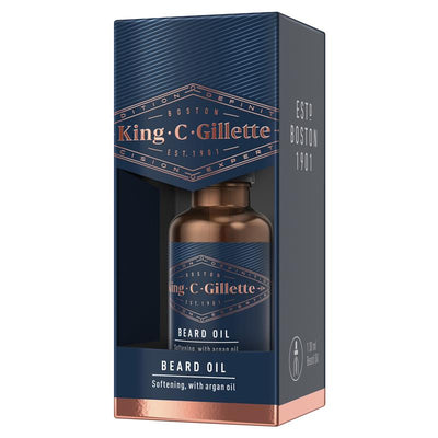 King C Gillette Beard Oil 30ml - Nourishing & Hydrating