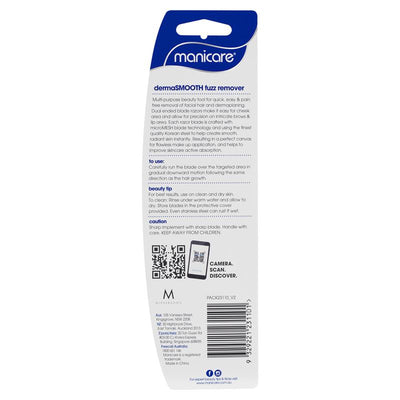 Manicare DermaSMOOTH Fuzz Remover 2 Pack - Effortless Hair Removal