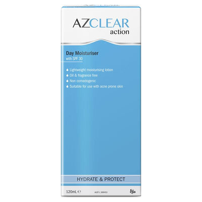 Ego Azclear Action Day Moisturiser SPF 30 - 120ml for Acne-Prone Skin