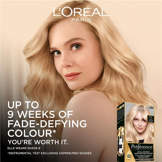 L'Oreal Paris Preference Oslo 9.1 Viking Light Ash Blonde - Permanent Hair Color – view 2 - Auzzistore