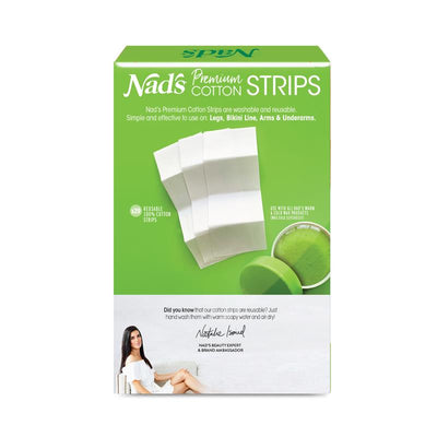 Nad's Washable Reusable 100% Cotton Hair Removal Strips - 20 Pack, Sensitive