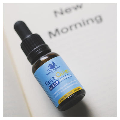 Rest & Quiet Sleep Formula Drops 15ml – Vegan Natural Sleep Aid with Bach Flowers