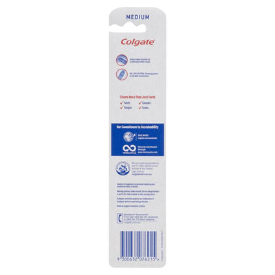 Colgate 360 Optic White Power Toothbrush - Medium with Vibrating & Polishing Bristles