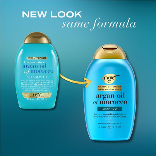 OGX Extra Strength Hydrate & Repair + Argan Oil of Morocco Shampoo 385ml-Auzzi Store